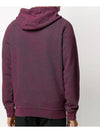 Dust Colour Treatment Hoodie Purple - STONE ISLAND - BALAAN 5