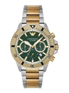 Diver Chronograph Metal Watch Green - EMPORIO ARMANI - BALAAN 4
