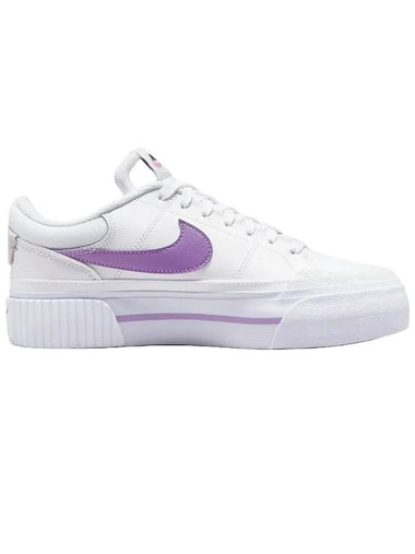 Court Legacy Lift Low Top Sneakers Fuchsia White - NIKE - BALAAN 1