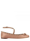 Rockstud Satin Ballerina Rose - VALENTINO - BALAAN 2