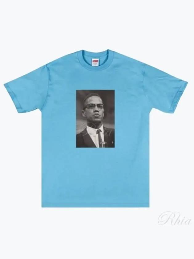 Malcolm X Printed Short Sleeve T Shirt Top SS22T68 SLATE - SUPREME - BALAAN 1