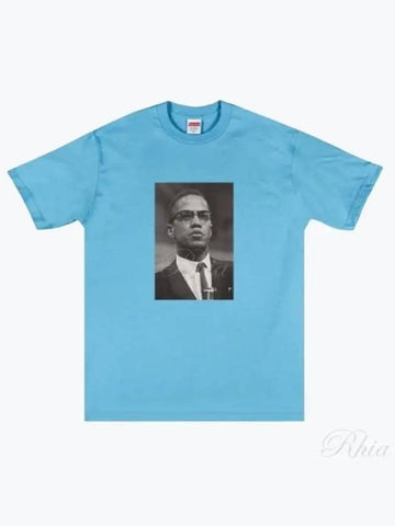 Malcolm X Printed Short Sleeve T Shirt Top SS22T68 SLATE - SUPREME - BALAAN 1