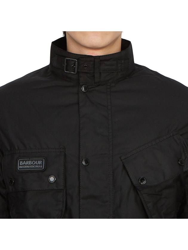 International Slim Wax Jacket Black - BARBOUR - BALAAN 7