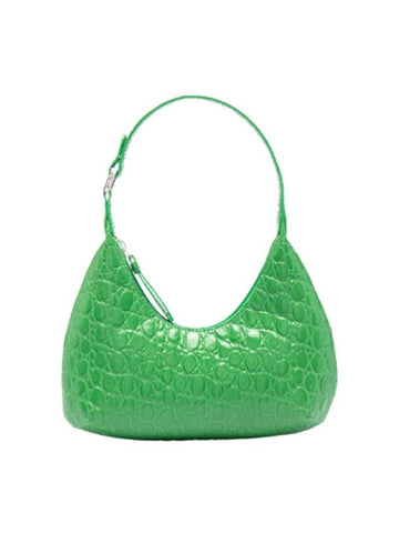 Crocker Embossed Baby Amber Mini Bag Emerald Green BASEMCCESMA - BY FAR - BALAAN 1