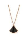 Divas Dream Onyx Diamond Necklace Rose Gold - BVLGARI - BALAAN 2