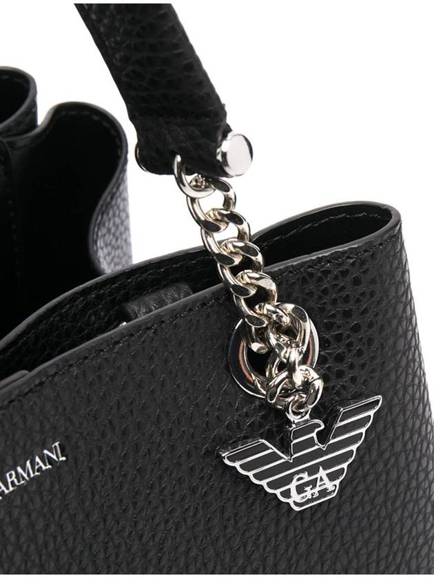 Eagle Charm Tote Bag Black - EMPORIO ARMANI - BALAAN 6