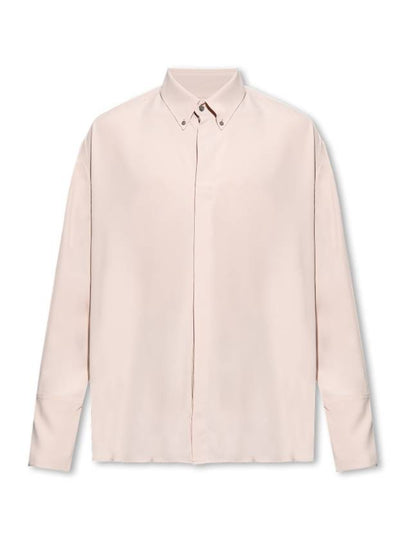 Alexandre Mattiussi Silk Blend Long Sleeve Shirt Pink - AMI - BALAAN 2