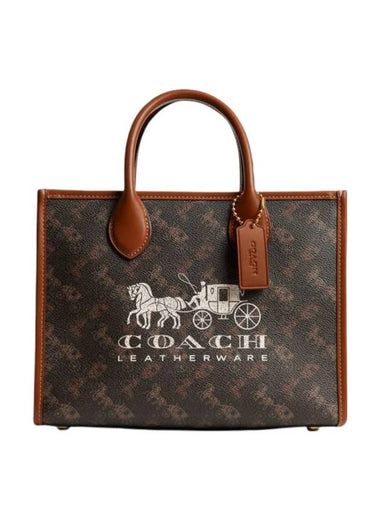 Ace 17 Horse And Carriage Tote Bag Brown - COACH - BALAAN 1