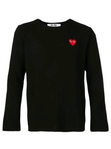 Round neck wool knit black P1N068 - COMME DES GARCONS - BALAAN 1