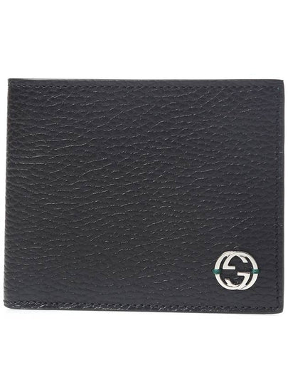 GG Interlocking Two Tone Half Wallet Black - GUCCI - BALAAN 2