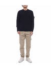 Compass Badge Cargo Straight Pants Beige - STONE ISLAND - BALAAN 4