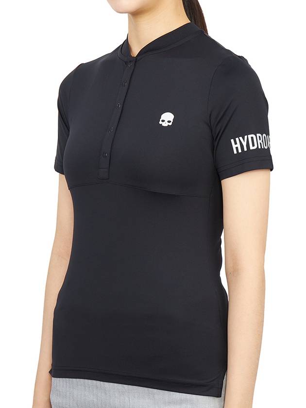 Women's Golf Serafino Classic Short Sleeve PK Shirt Black - HYDROGEN - BALAAN 3