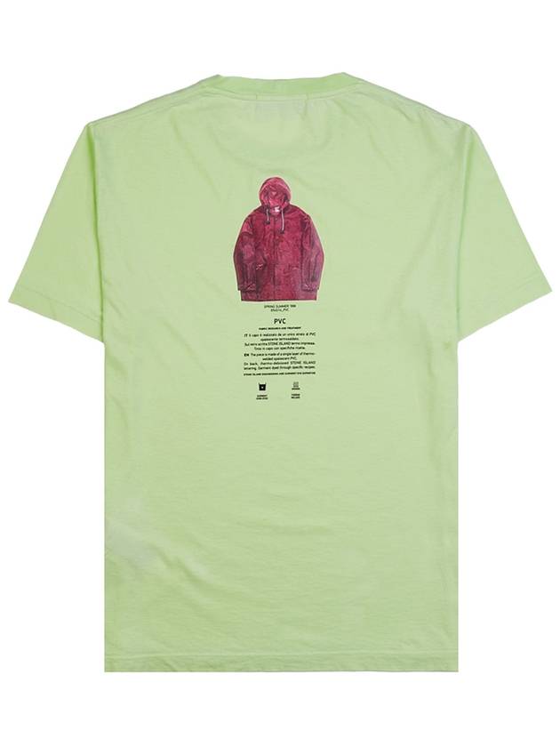 Archibio PVC Print Short Sleeve T-Shirt Light Green - STONE ISLAND - BALAAN 4