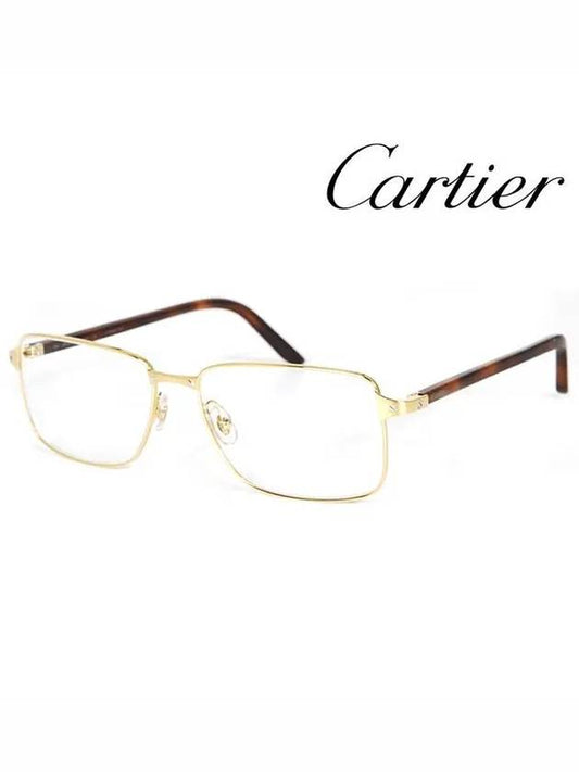 Glasses Frame CT0040O 010 Square Metal Men Women Glasses - CARTIER - BALAAN 2