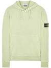 Men's Waffen Patch OLD Treatment Cotton Hoodie Green - STONE ISLAND - BALAAN 2