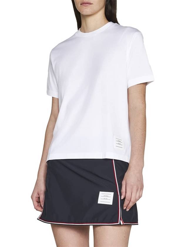 Women's Military Ripstop Framing Mini A-Line Skirt Navy - THOM BROWNE - BALAAN 3