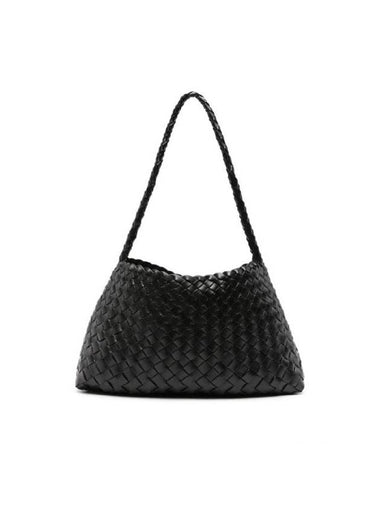 Rosanna Leather Shoulder Bag Black - DRAGON DIFFUSION - BALAAN 1