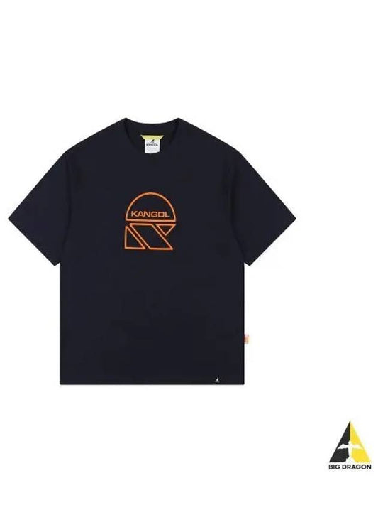 CRS Helmet Logo T Shirt 9022 Navy - KANGOL - BALAAN 1