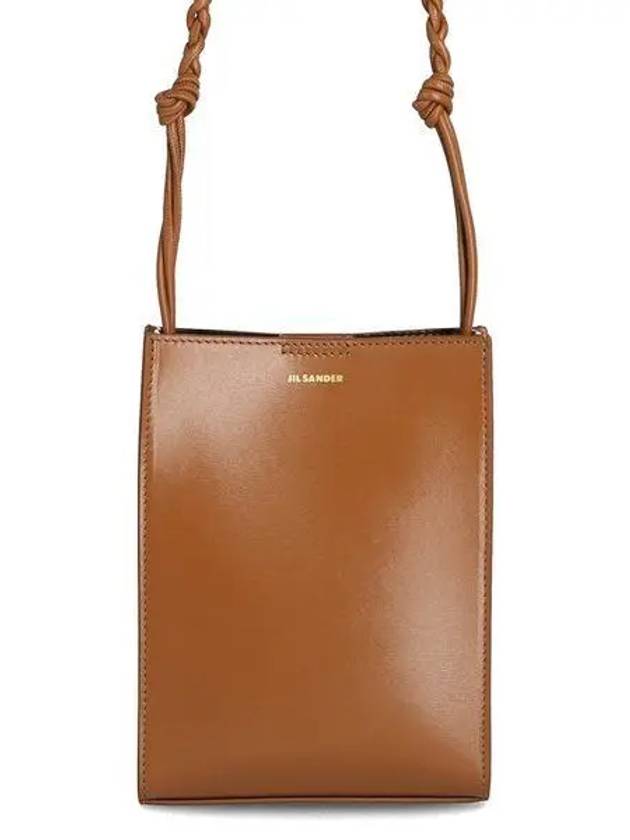 Tangle Smooth Leather Small Cross Bag Brown - JIL SANDER - BALAAN 2