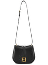 C'MON Medium Leather Shoulder Bag Black B0710988107 - FENDI - BALAAN 8