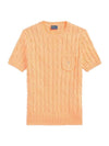 Women's Embroidered Pony Pocket Knit Top Orange - POLO RALPH LAUREN - BALAAN 1