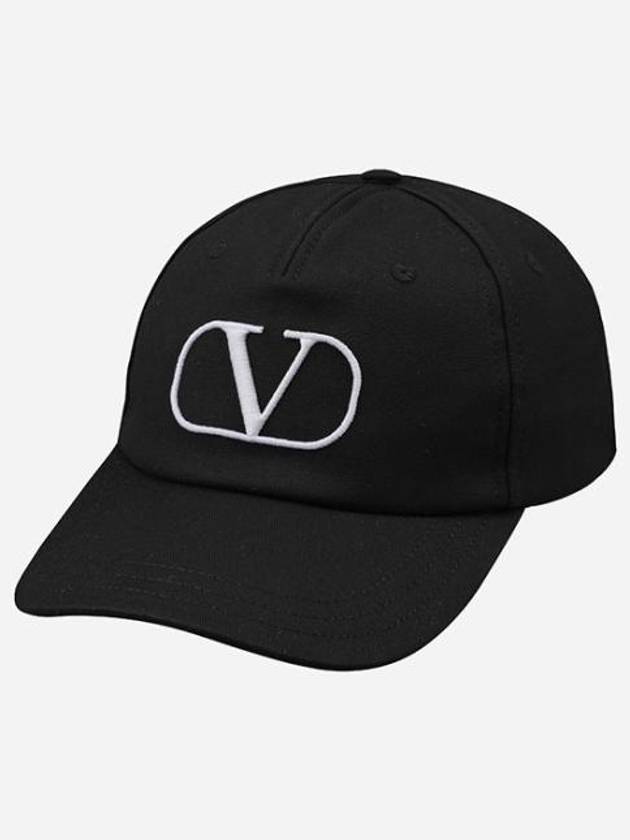 V Logo Ball Cap Black - VALENTINO - BALAAN 2