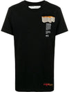 Men's Building Print Short Sleeve T-Shirt Black - OFF WHITE - BALAAN 3