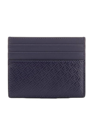 FF Micro Card Wallet Navy - FENDI - BALAAN 1