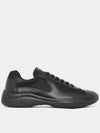 America's Cup Leather Low Top Sneakers Black - PRADA - BALAAN 2