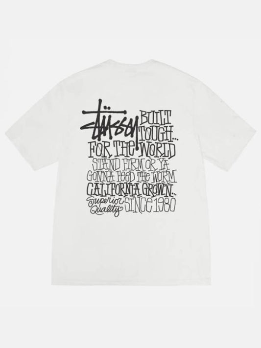 California Grown Pigment Dyed T Shirt 24F1905075 White - STUSSY - BALAAN 1