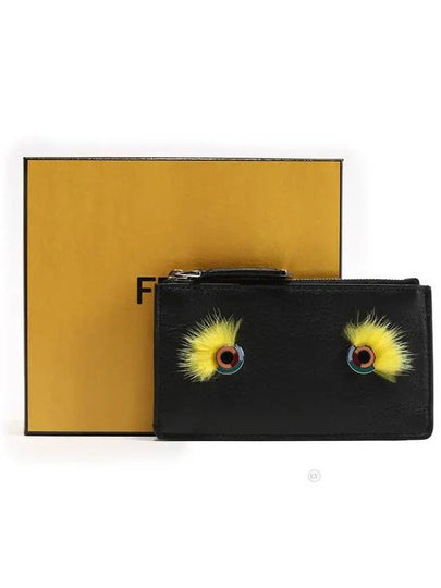 Women's Monster Card Wallet Black - FENDI - BALAAN 2