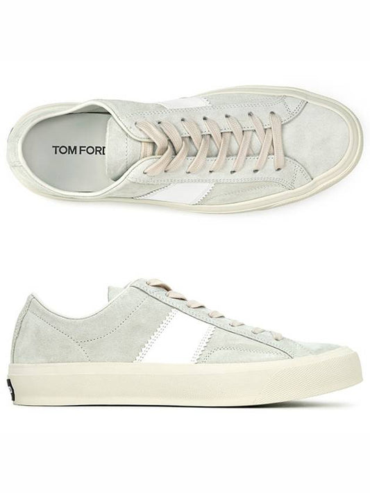 Suede Cambridge Sneakers Marble Cream - TOM FORD - BALAAN 2