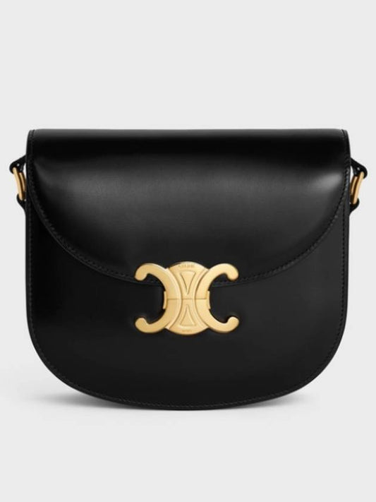 Besace Clea Shiny Calfskin Cross Bag Black - CELINE - BALAAN 2