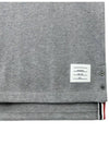 RWB Pocket Interlock Cotton Short Sleeve Polo Shirt Grey - THOM BROWNE - BALAAN 5