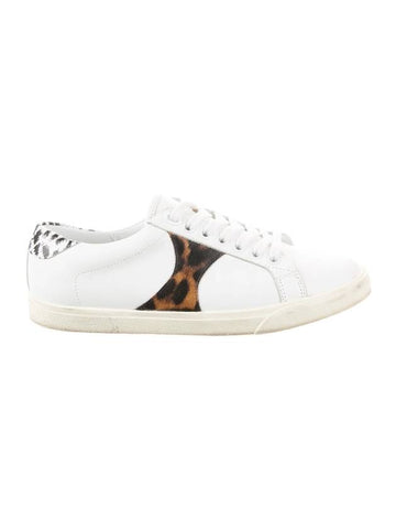 Leopard Low Top Sneakers White - CELINE - BALAAN 1