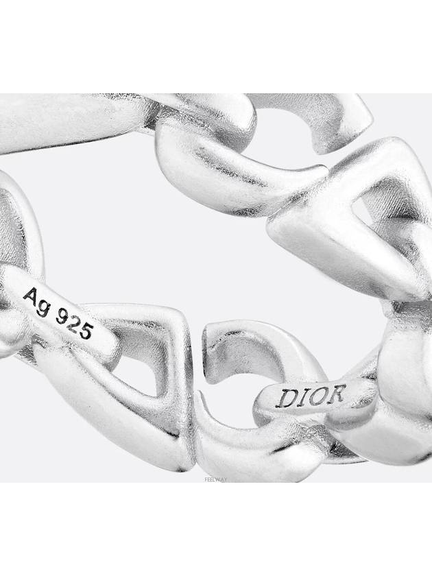 CD30 Chain Link Ring Silver - DIOR - BALAAN 3