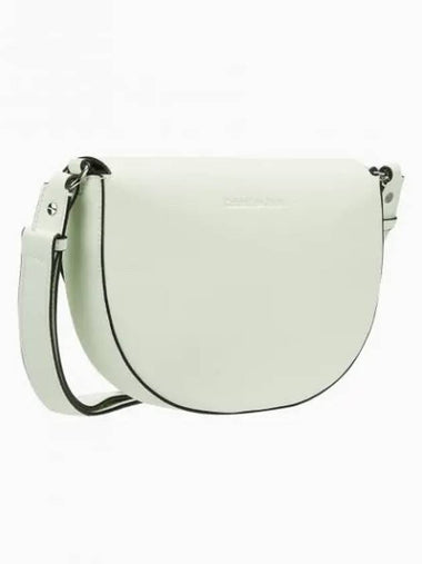 JEANS Women s Mint CKJ Minimal Monogram Flab Wrap Saddle Bag DH3477 319 - CALVIN KLEIN - BALAAN 1