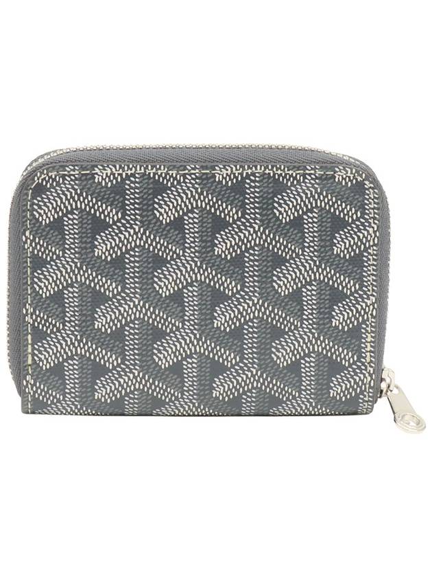 Gray Goyadin Canvas Matignon Zipper Mini Card Wallet MATIGNMINTY51CL51P - GOYARD - BALAAN 2