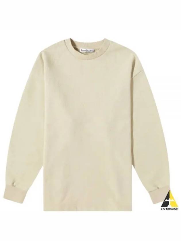 Logo Oversized Fit Sweatshirt Dusty Green - ACNE STUDIOS - BALAAN 2