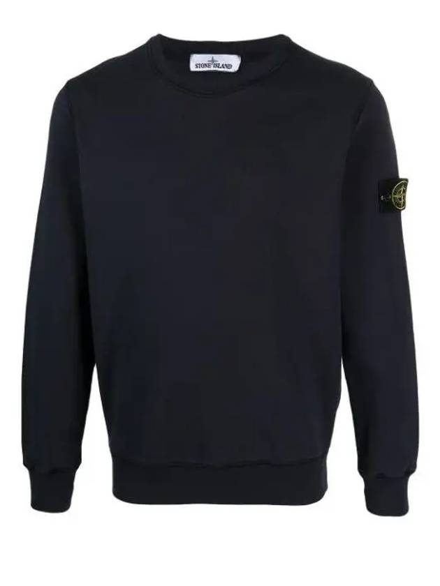 Men's Wappen Patch Sweatshirt Navy - STONE ISLAND - BALAAN 3