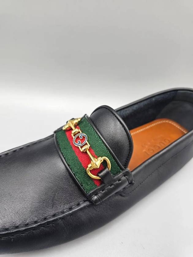 Web Horsebit Driving Shoes Black - GUCCI - BALAAN 7