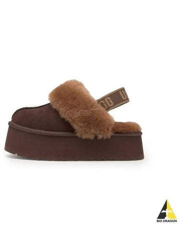 for women logo banding fur collar platform sandals funket BURNT CEDAR1113474BCDR - UGG - BALAAN 1