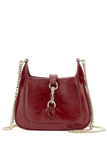 Jackie Notte Patent Leather Mini Shoulder Bag Bordeaux - GUCCI - BALAAN 2