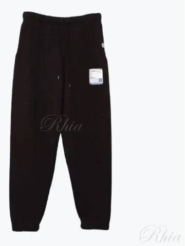 I12PT503 Black French Terry Easy Pants - MIHARA YASUHIRO - BALAAN 1