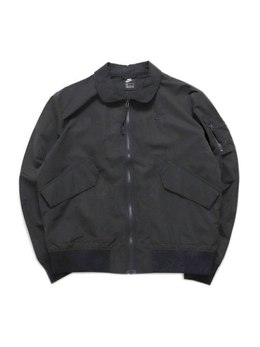 Premium Essential Unlined Bomber Jacket Black - NIKE - BALAAN 1