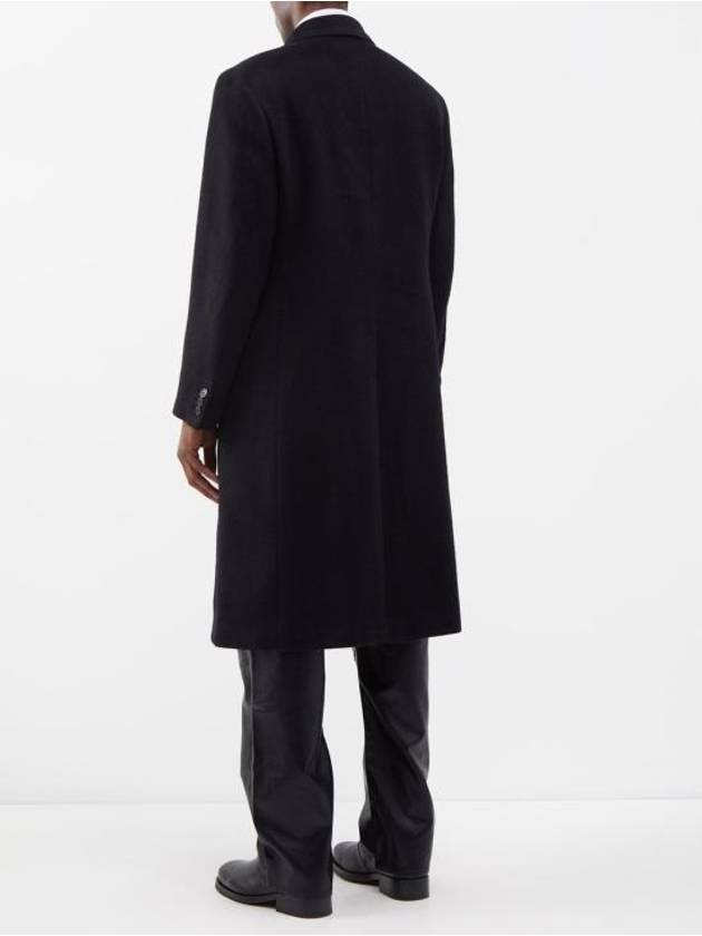 Men's Hairy Wool Whale Double Coat Black - OUR LEGACY - BALAAN 6