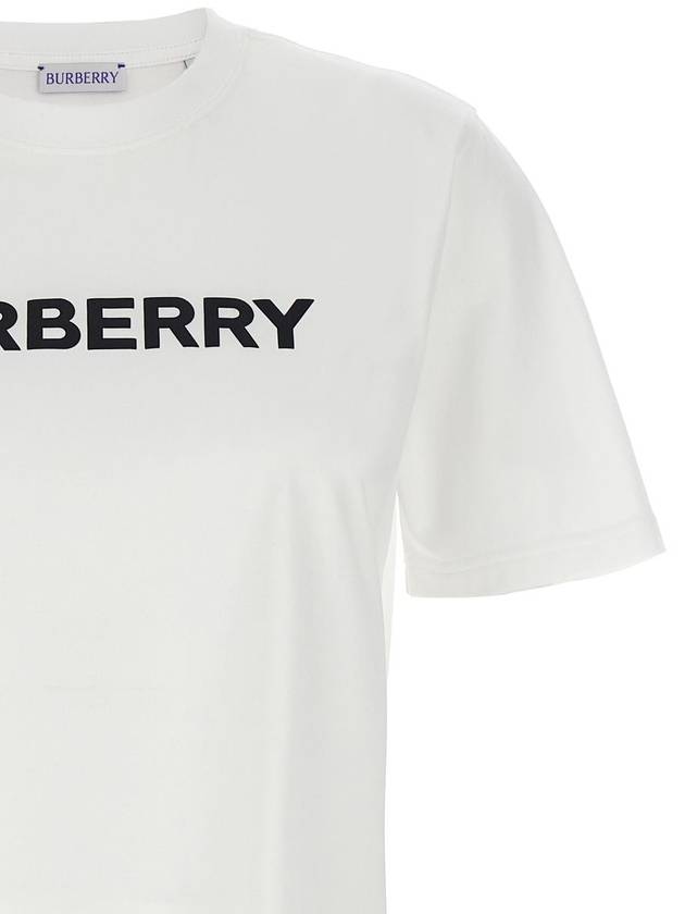 Logo Cotton Short Sleeve T-Shirt White - BURBERRY - BALAAN 4