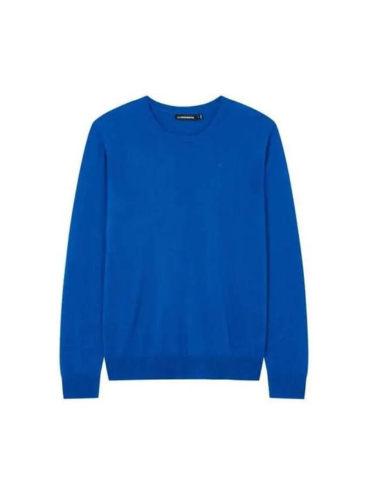 Men Collection Lyle Light Merino Crew Neck Knit Blue 271469 - J.LINDEBERG - BALAAN 1