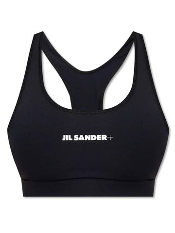 Women's Plus Logo Sports Bra Black - JIL SANDER - BALAAN 1