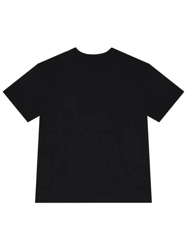 Kids Logo Print T Shirt Black F4MSJBTH246 110 - MSGM - BALAAN 3